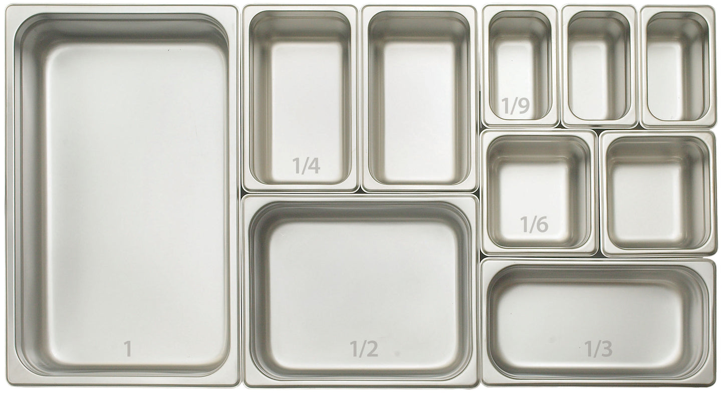 SPJP-306 - Anti-Jam Steam Pan, 23 Gauge Stainless Steel - 1/3, 6"