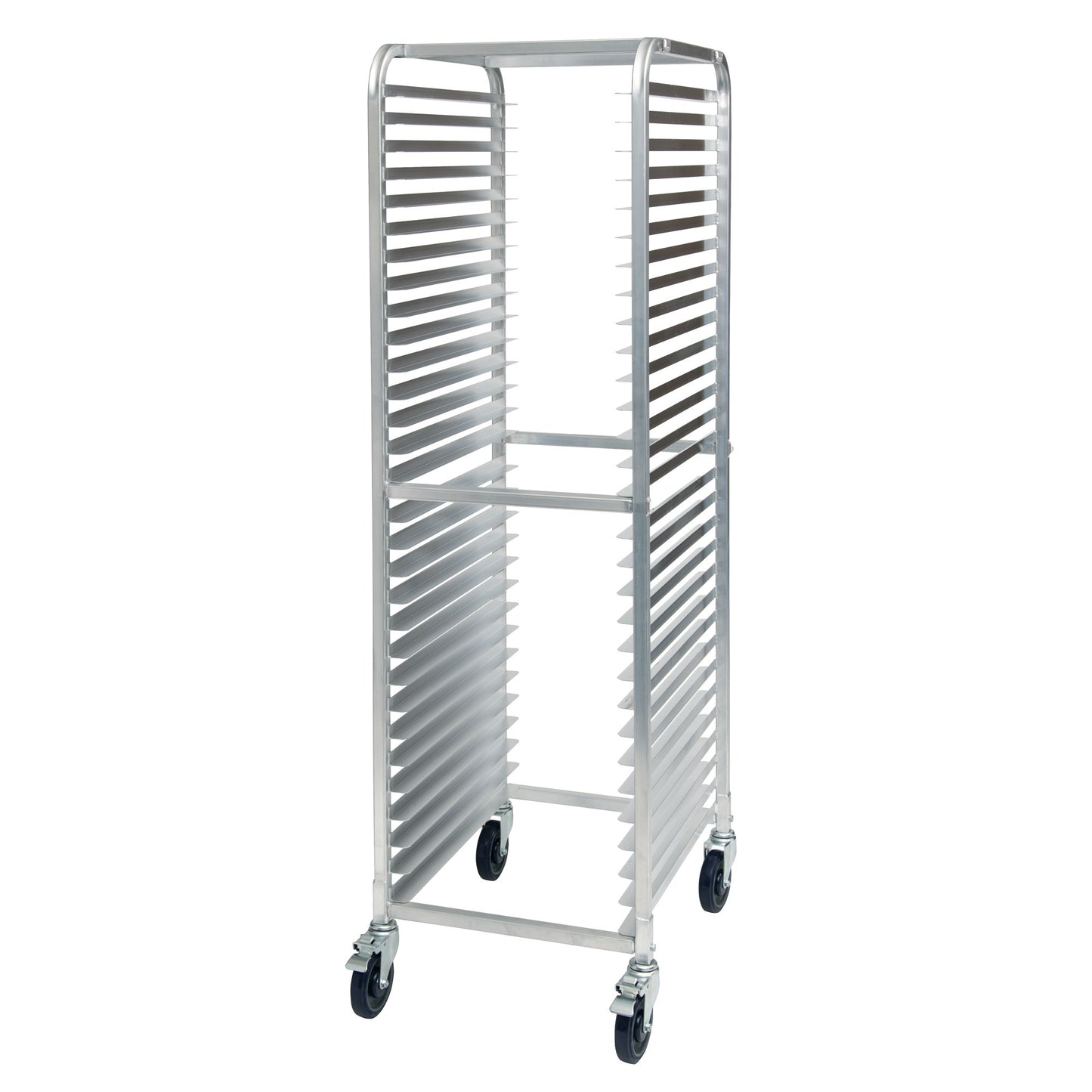 AWRK-30 - 30-Tier End-Load Sheet Pan Rack with Brakes - 2" Spacing - Welded