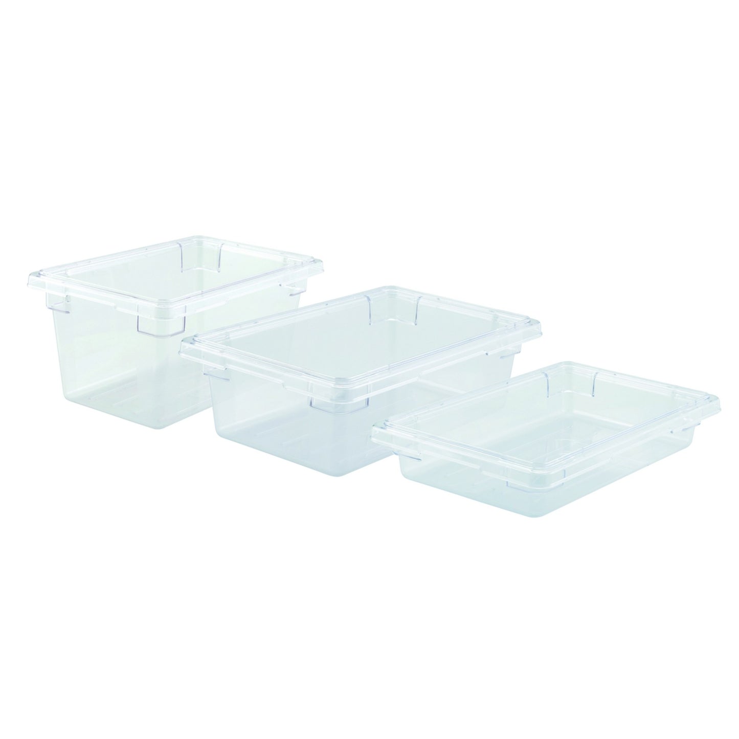 Food Storage Box, Clear Polycarbonate - Half, 3-1/2"