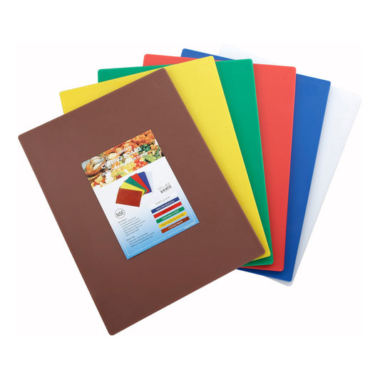 Cutting Boards, Set of 6 Colors - 15 x 20 x 1/2