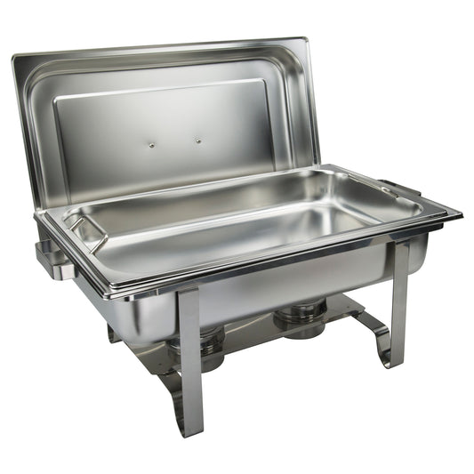 Get-A-Grip 8 Quart Full-Size Chafer, Stainless Steel