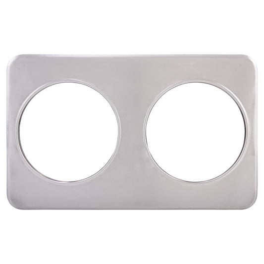 Adaptor Plate, Two 8-3/8" Holes, Stainless Steel
