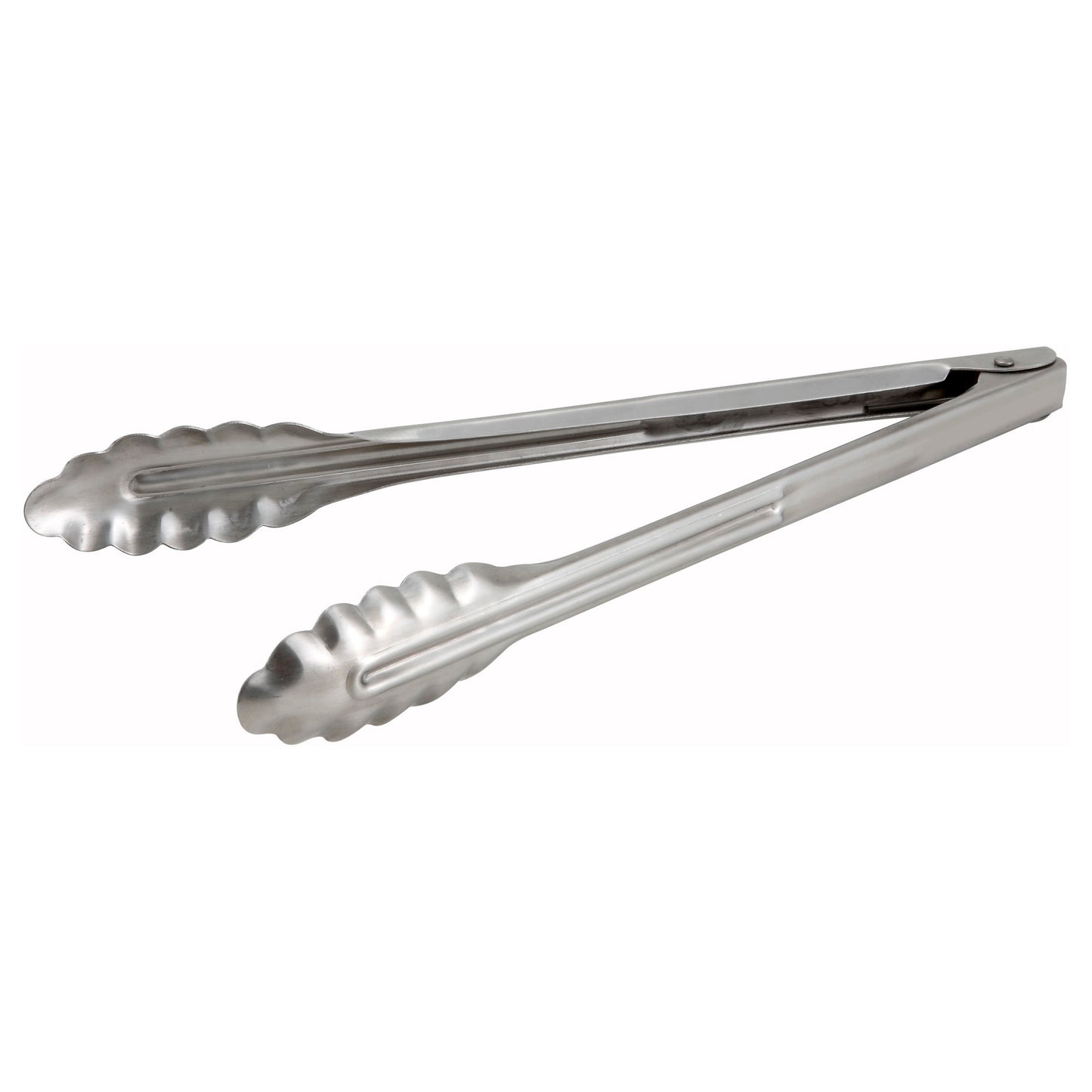 Stainless Steel Utility Tongs, Heavyweight - 12"