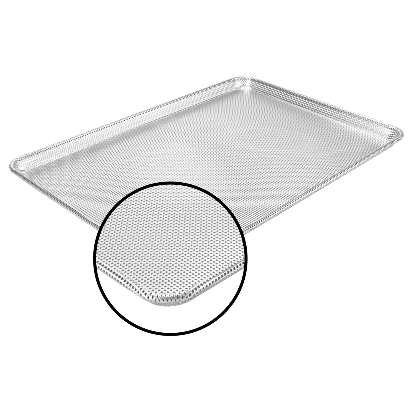 Aluminum Sheet Pan, Fully Perforated, Glazed - Full