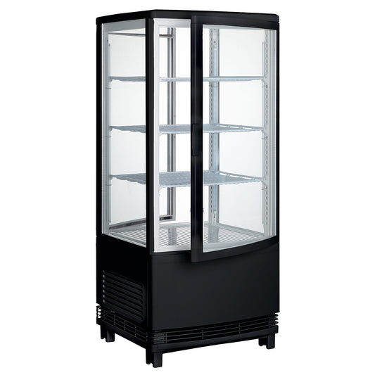 Countertop Refrigerated Beverage Display - Black