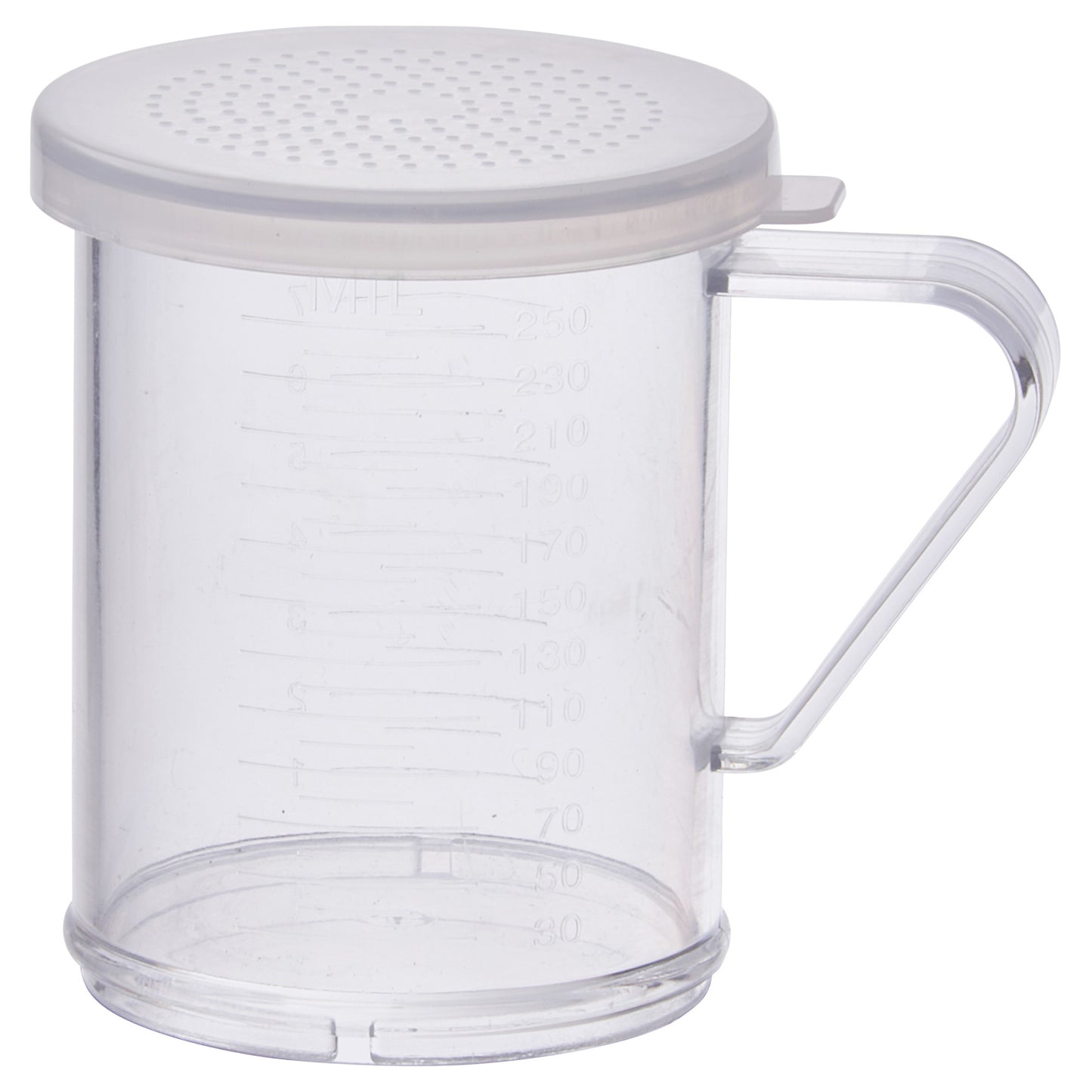 PDG-10CS - 10 oz Dredge with Clear Snap-on Lid - Small