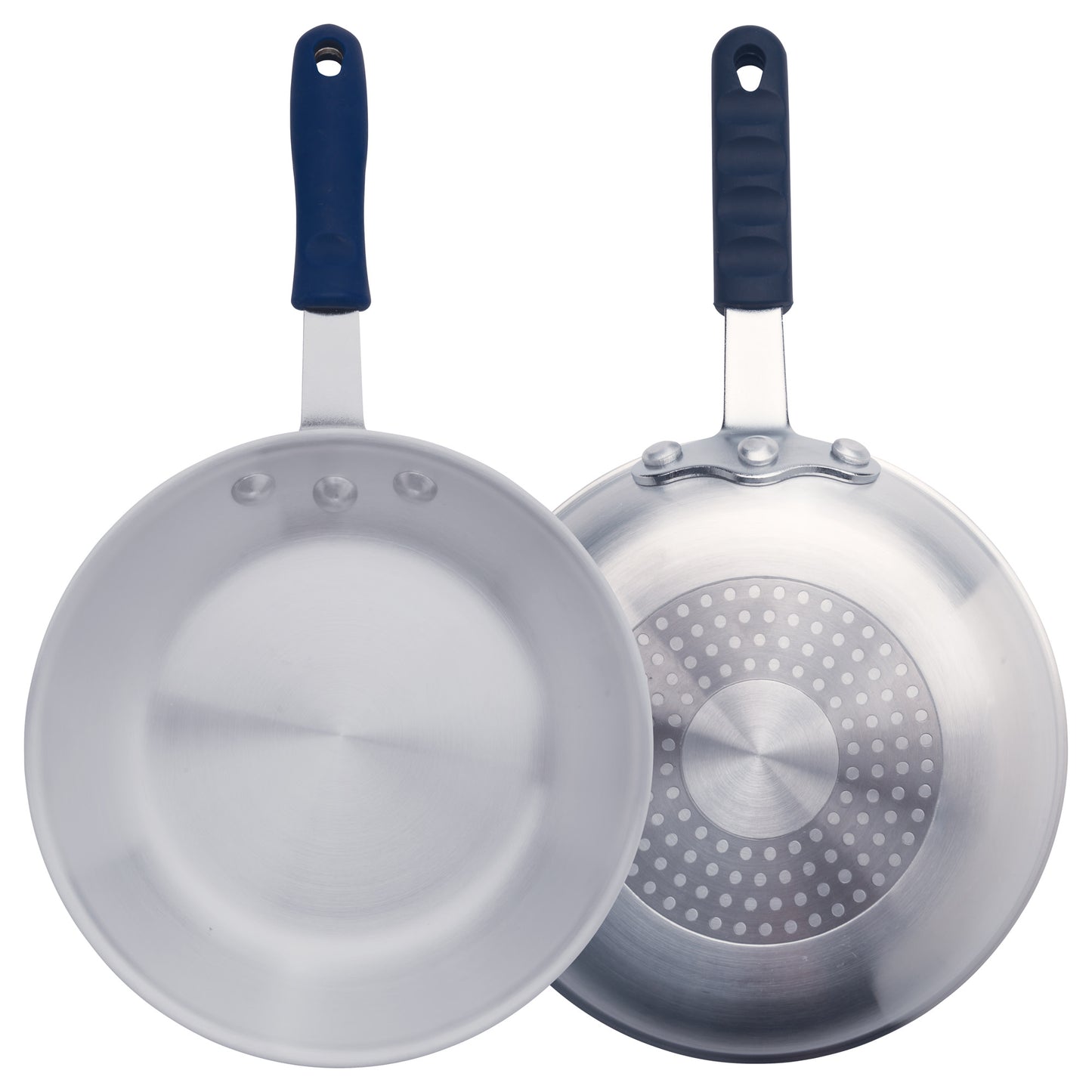 AFPI-8H - Induction Ready Aluminum Fry Pan, Stainless Steel Bottom, Natural Finish - 8" Dia
