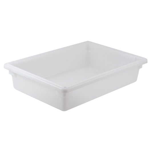 Food Storage Box, White Polypropylene - Full, 6"