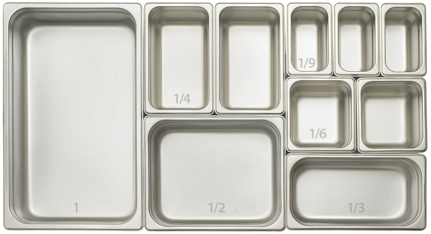SPJP-104 - Anti-Jam Steam Pan, 23 Gauge Stainless Steel - Full, 4"