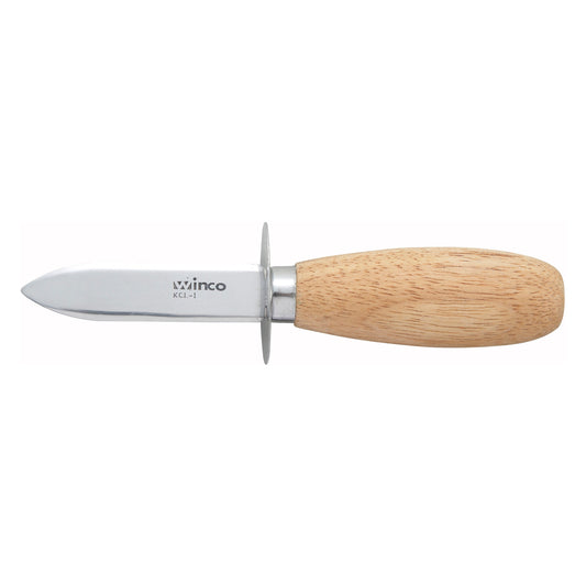 2-3/4" Blade Oyster/Clam Knife, Wooden Handle