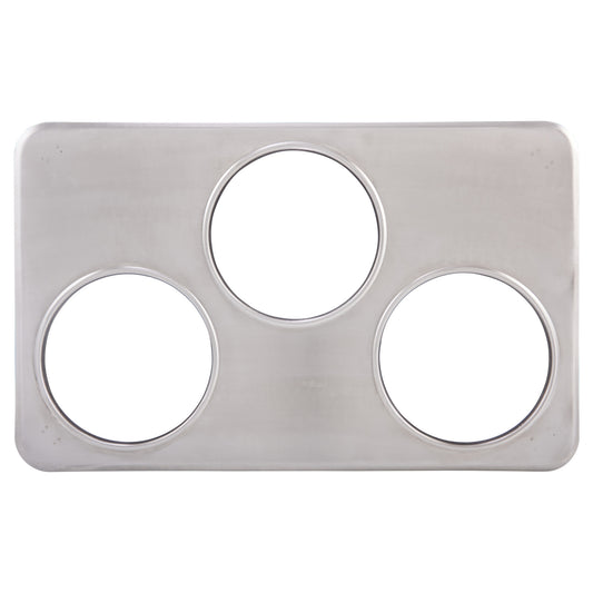Adaptor Plate, Three 6-3/8" Holes, Stainless Steel
