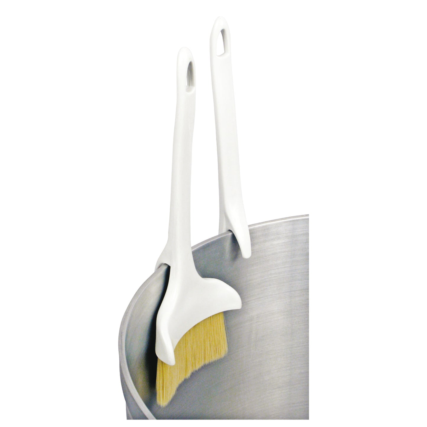 WBRP-30H - Pastry/Basting Brush with Hook and 3" Wide Concave Head