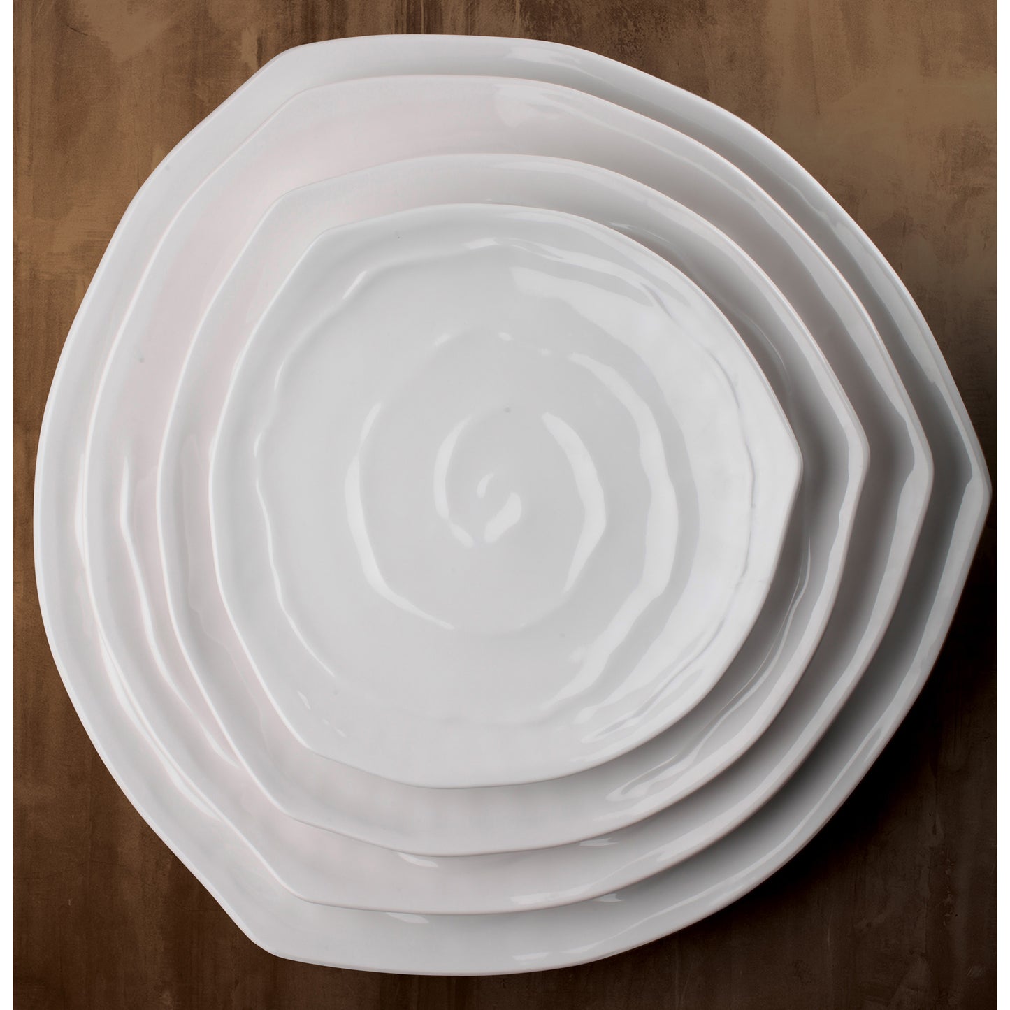 WDM007-202 - 11" Melamine Triangular Plate, White, 12pcs/case