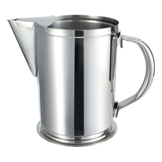 64 oz Water Pitcher with Ice Guard, Stainless Steel