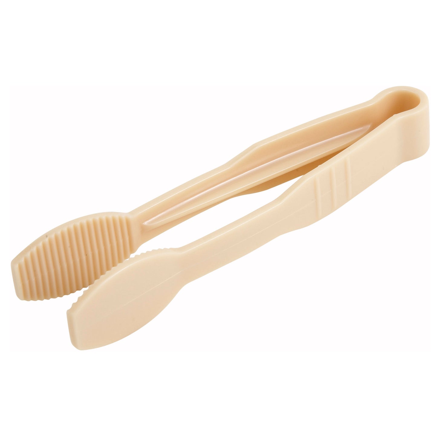 PUTF-6B - 6" Flat Tongs, Polycarbonate - Beige