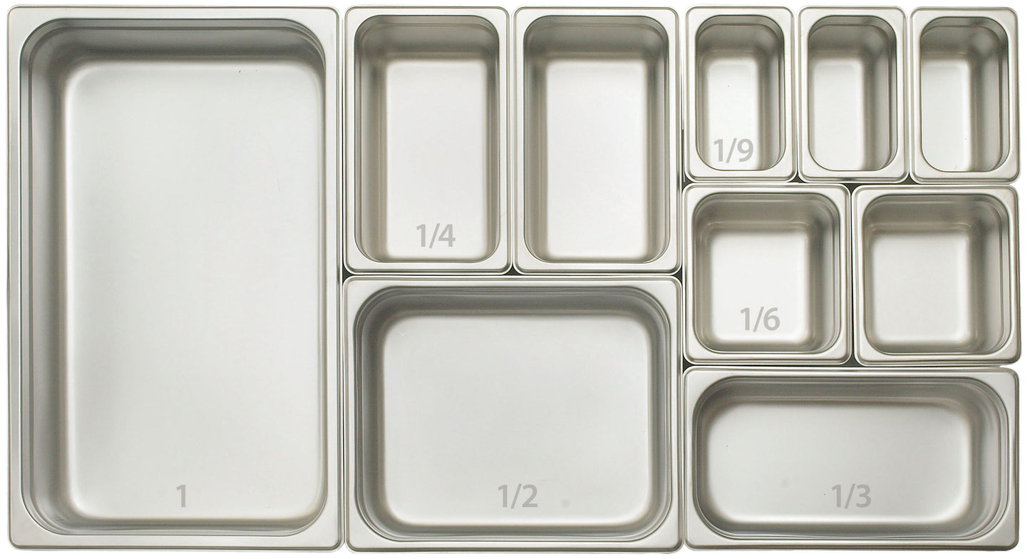 SPJM-402 - Anti-Jam Steam Pan, 24 Gauge Stainless Steel - 1/4, 2-1/2"