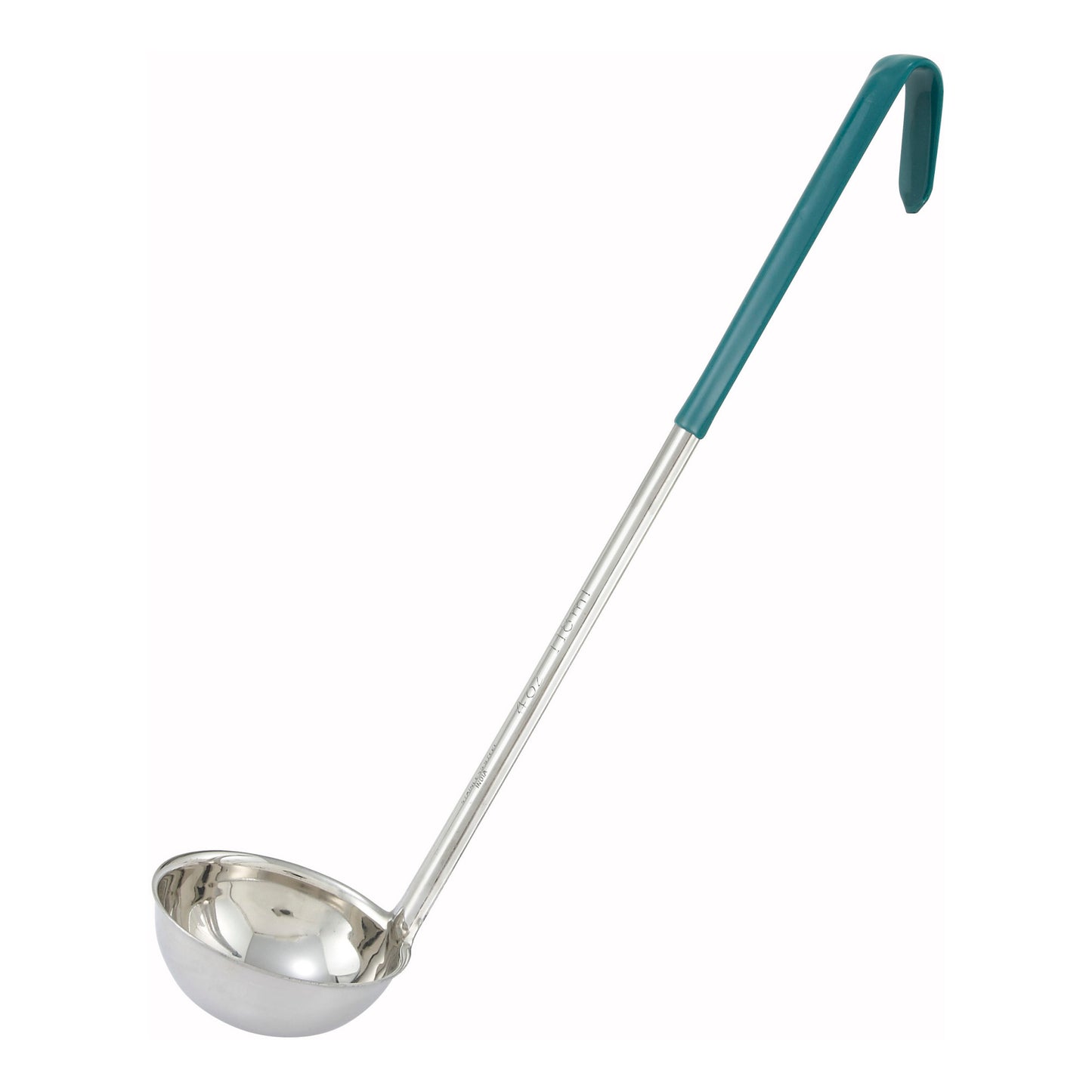LDC-4 - 4oz, Ladle, One-piece, Green, S/S