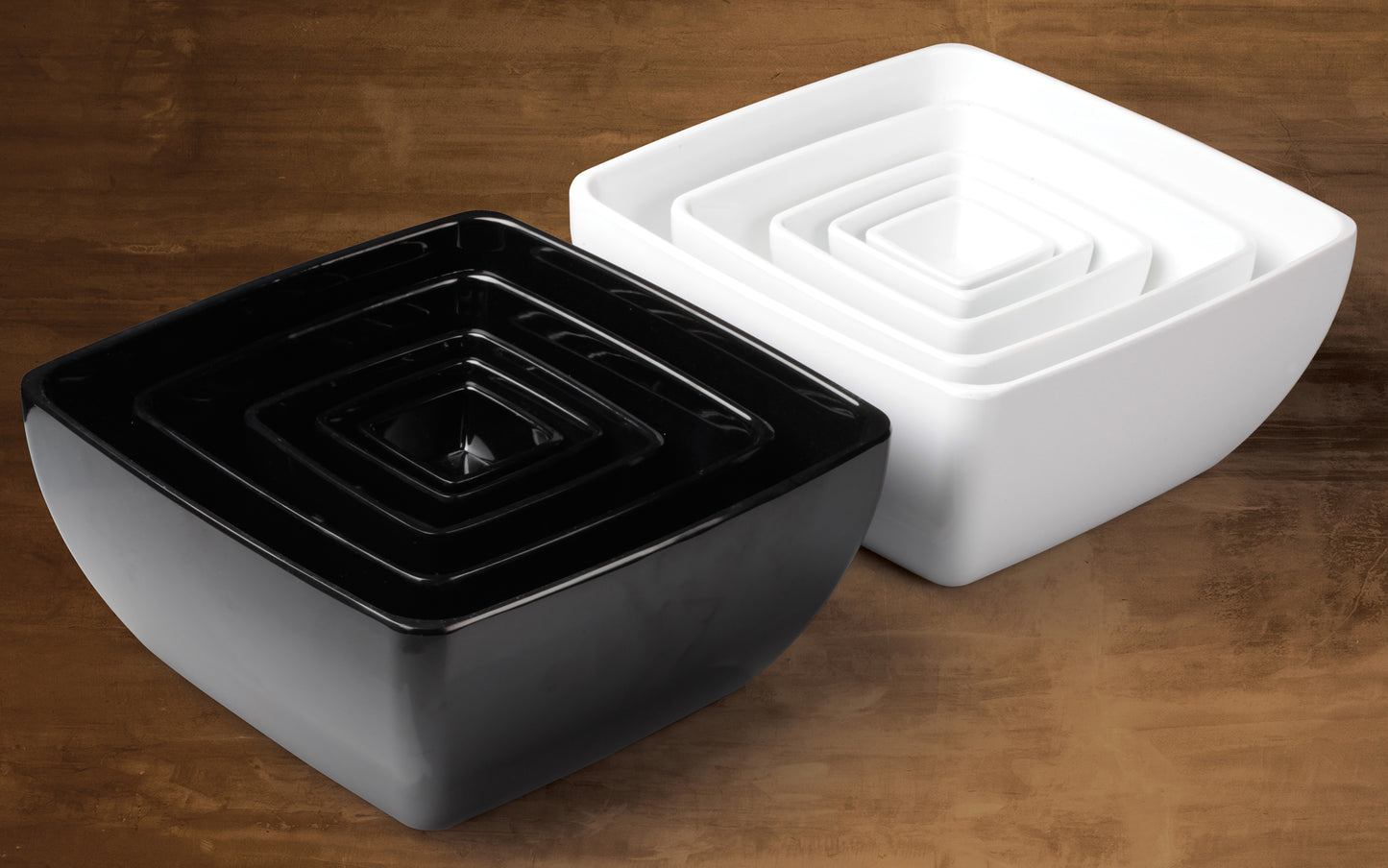 WDM009-301 - 2-1/2" Melamine Square Mini Bowl, Black, 48pcs/case