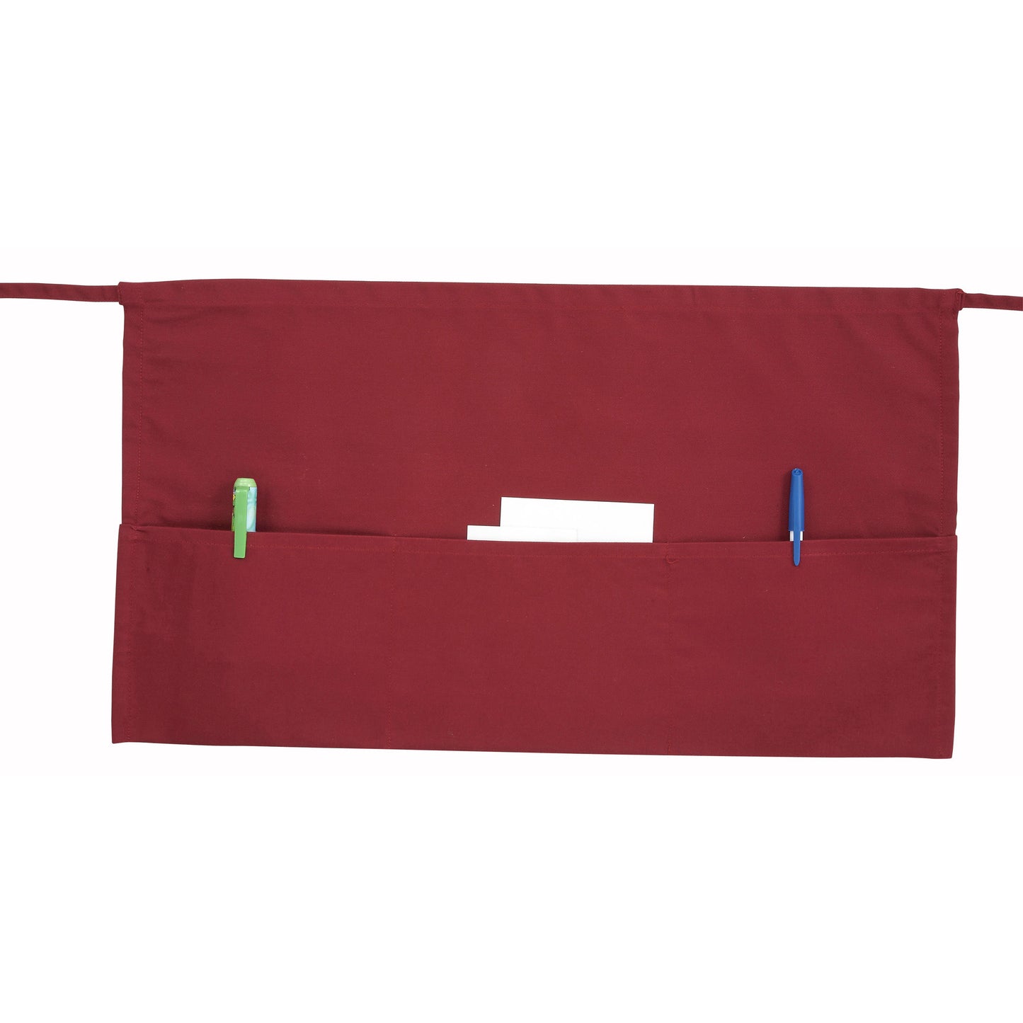 WA-1221R - 3-Pocket Waist Apron - Burgundy