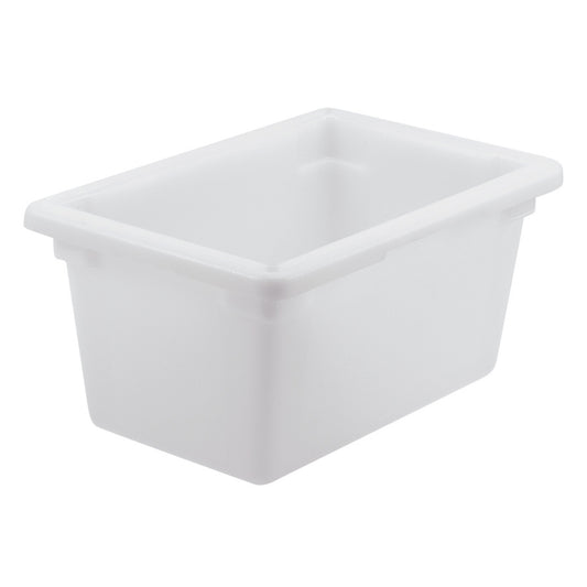 Food Storage Box, White Polypropylene - Half, 9"