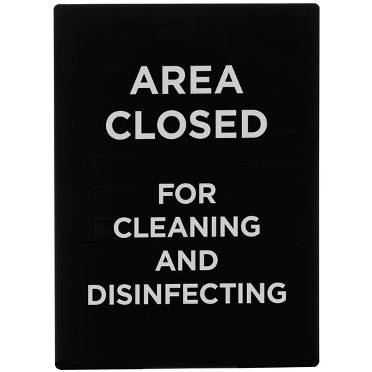 Stanchion Frame Sign - SGN-807- Area Closed For Cleaning & Disinfecting