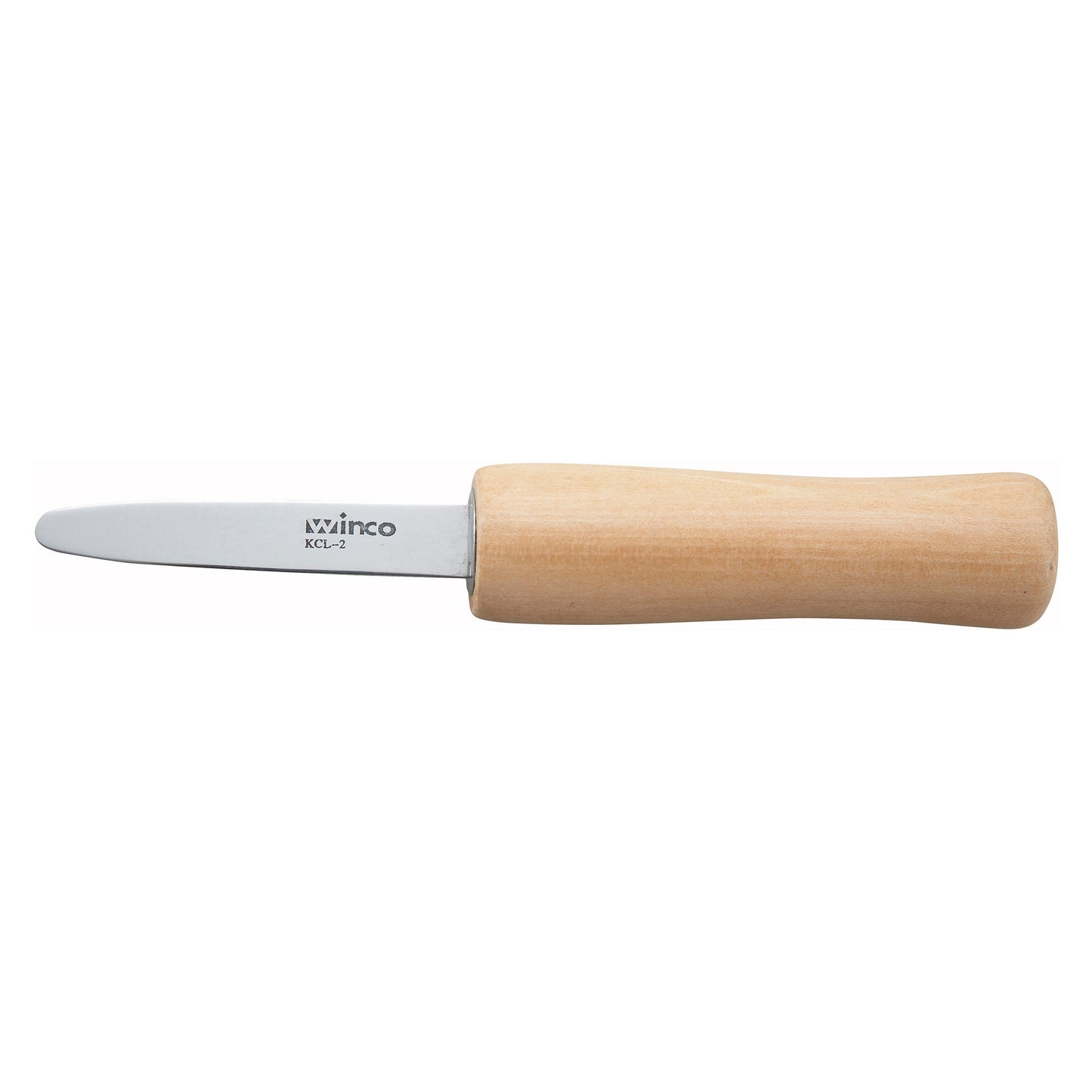 KCL-2 - 2-7/8" Blade Oyster/Clam Knife, Wooden Handle