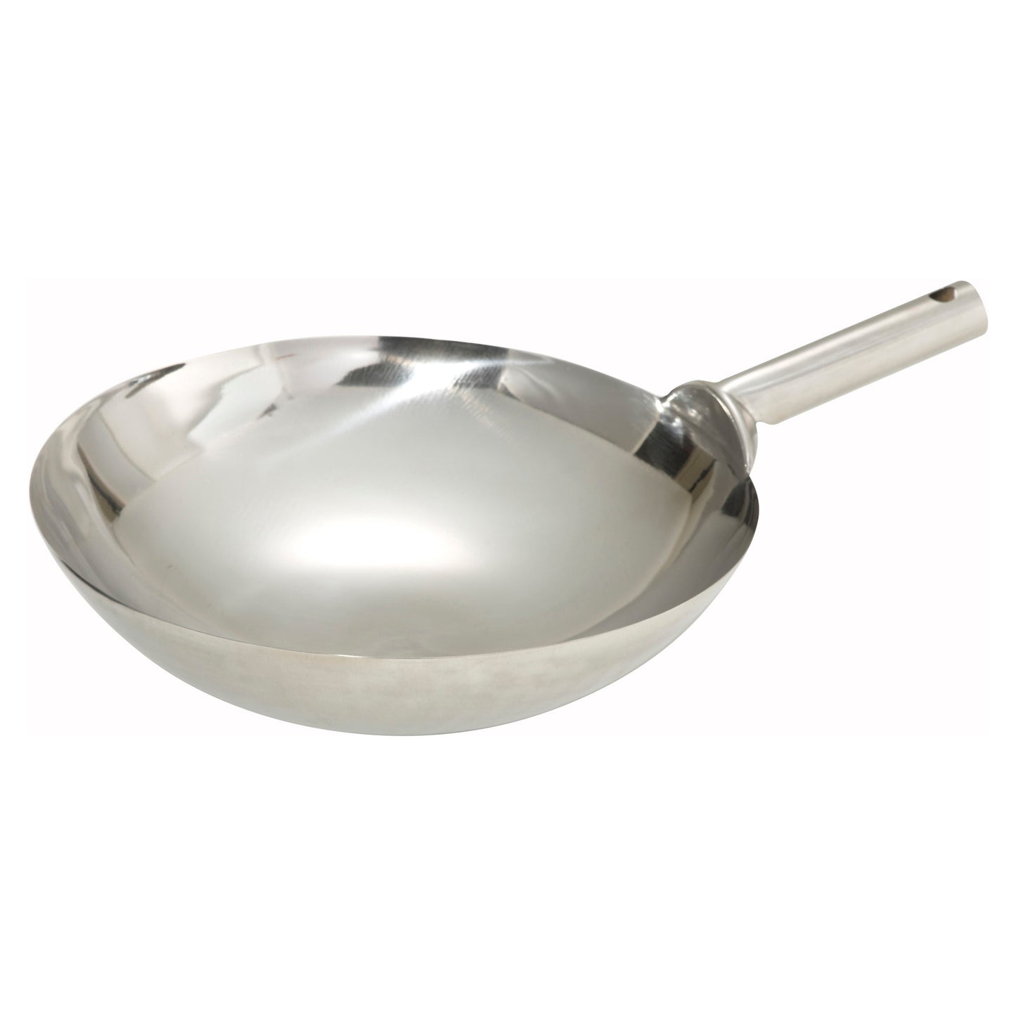WOK-14W - Stainless Steel Chinese Wok - 14", Welded