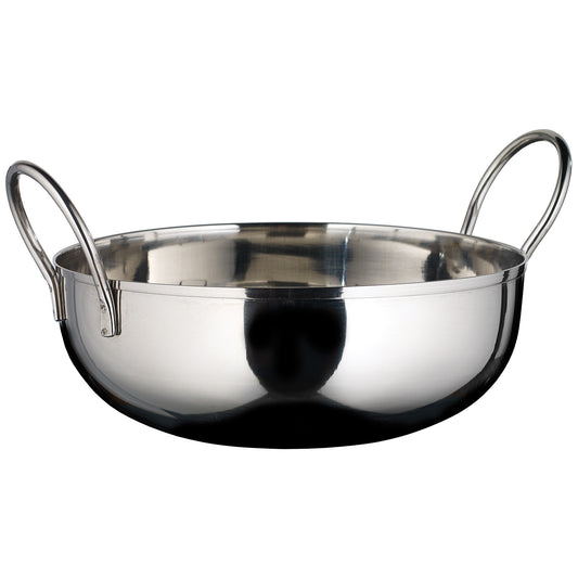 Kady Bowl with Welded Handles, Stainless Steel, 1.5" H - 7"