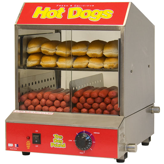 BenchmarkUSA "Dog Pound" Hot Dog Steamer Merchandiser