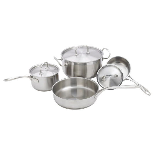 7-Piece Cookware Set, Stainless Steel