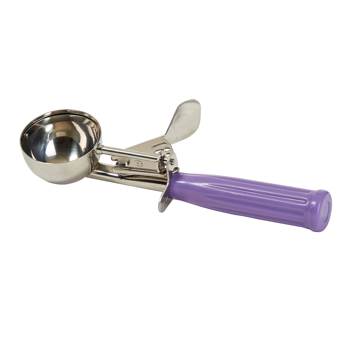 ICD-20P - Allergen-Free Stainless Steel Thumb Press Disher with Plastic Handle, Size #20