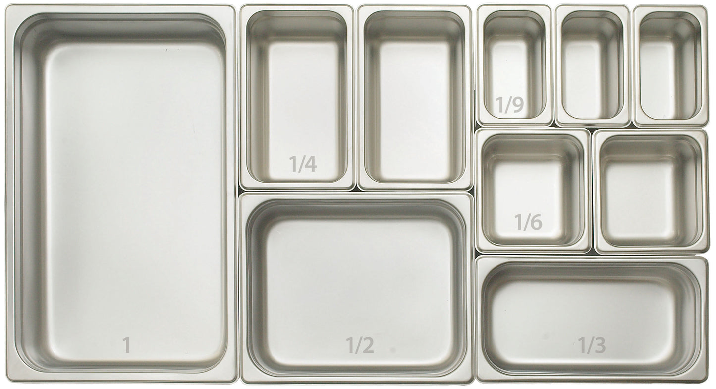 SPJM-304 - Anti-Jam Steam Pan, 24 Gauge Stainless Steel - 1/3, 4"
