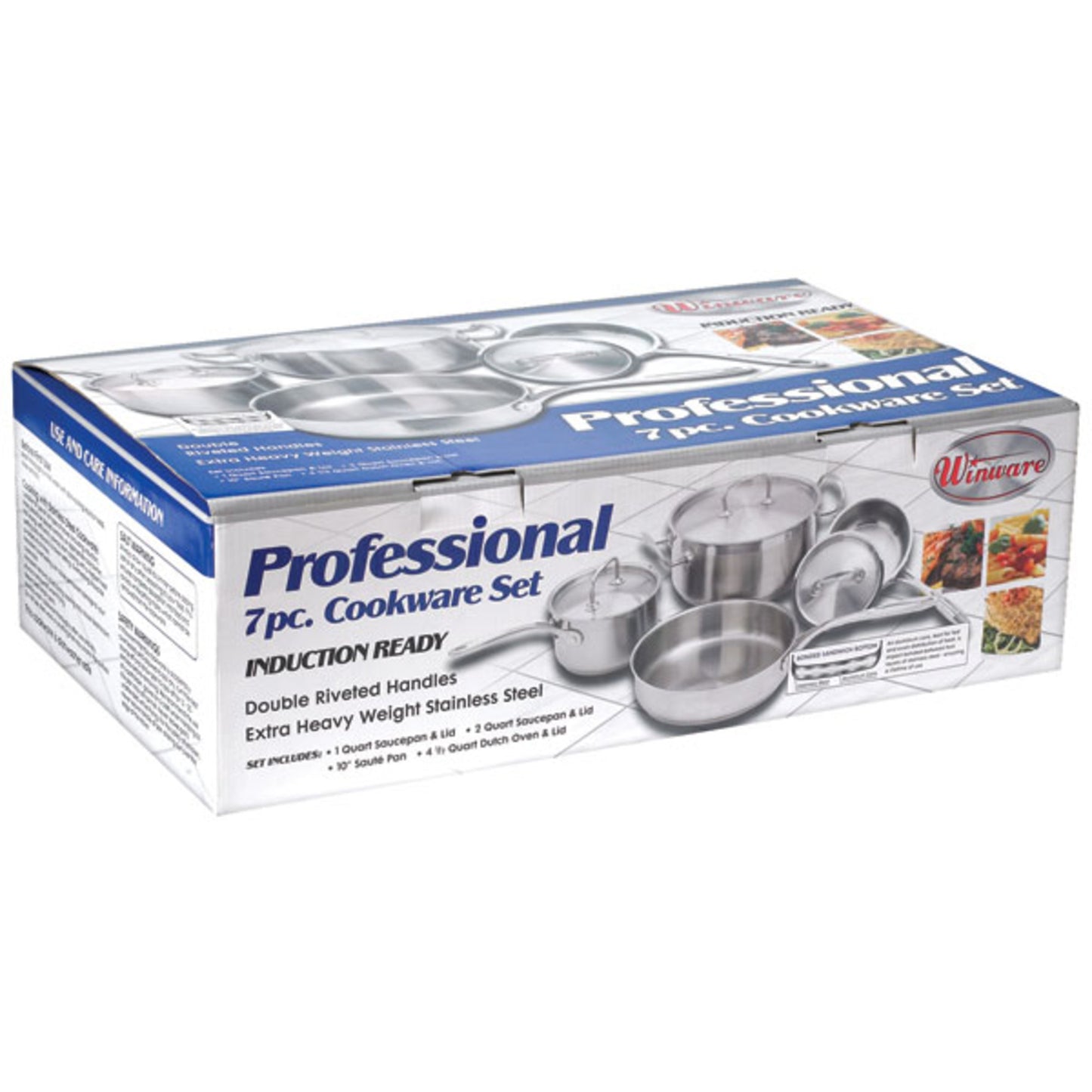 SPC-7H - 7-Piece Cookware Set, Stainless Steel