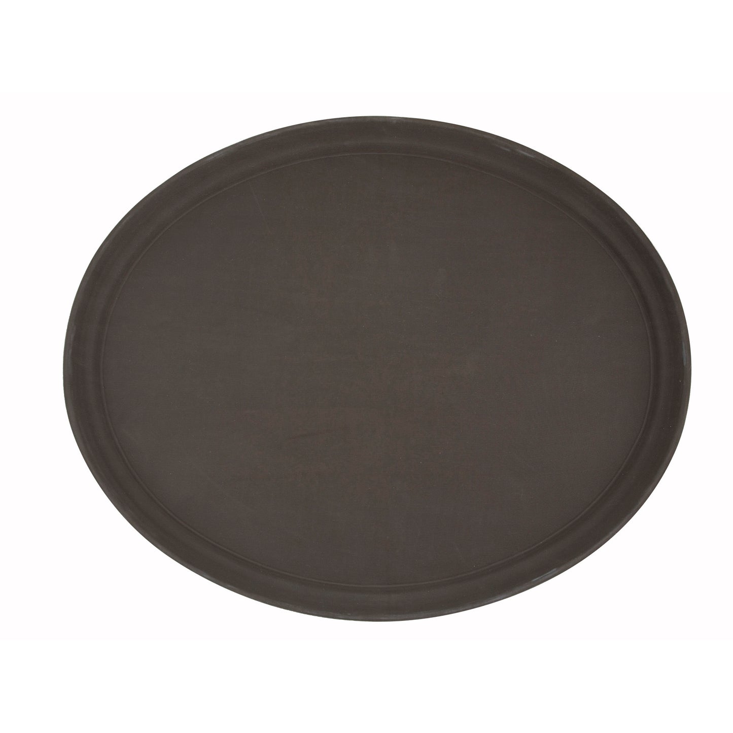TRH-2722 - Easy-Hold 27" x 22" Oval Rubber-Lined Plastic Tray