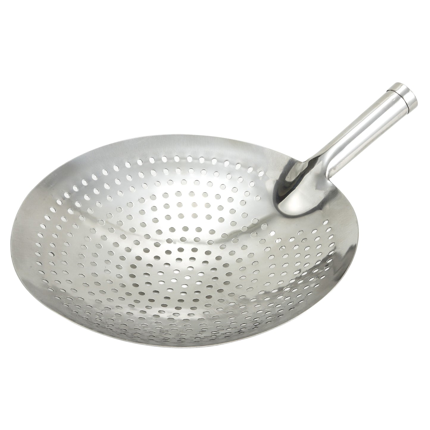 SC-12 - 12" Extra Strength Short Handle Skimmer, Stainless Steel