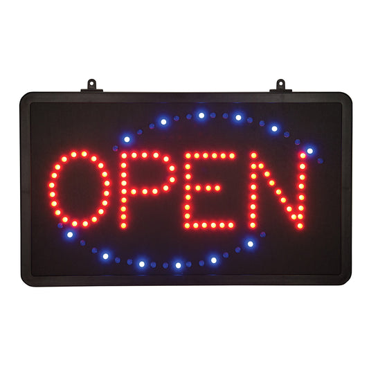 "Open" LED Sign, Rectangular