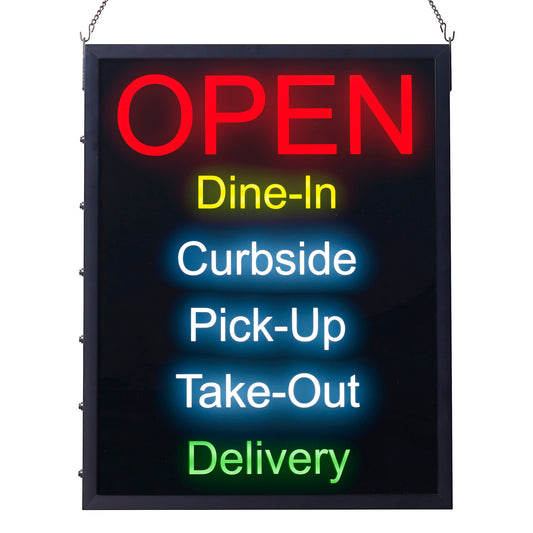All-in-One "OPEN" LED Sign