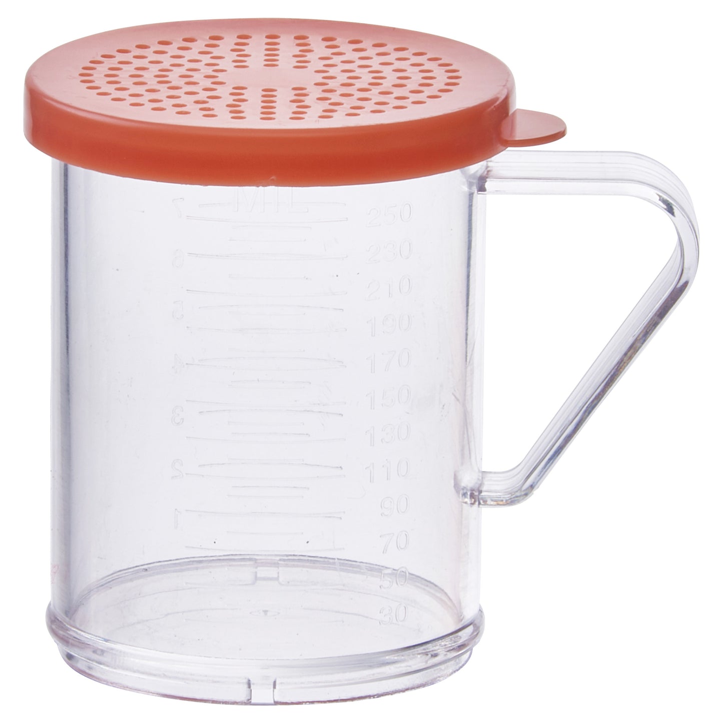 PDG-10R - 10 oz Dredge with Color Snap-on Lid - Rose