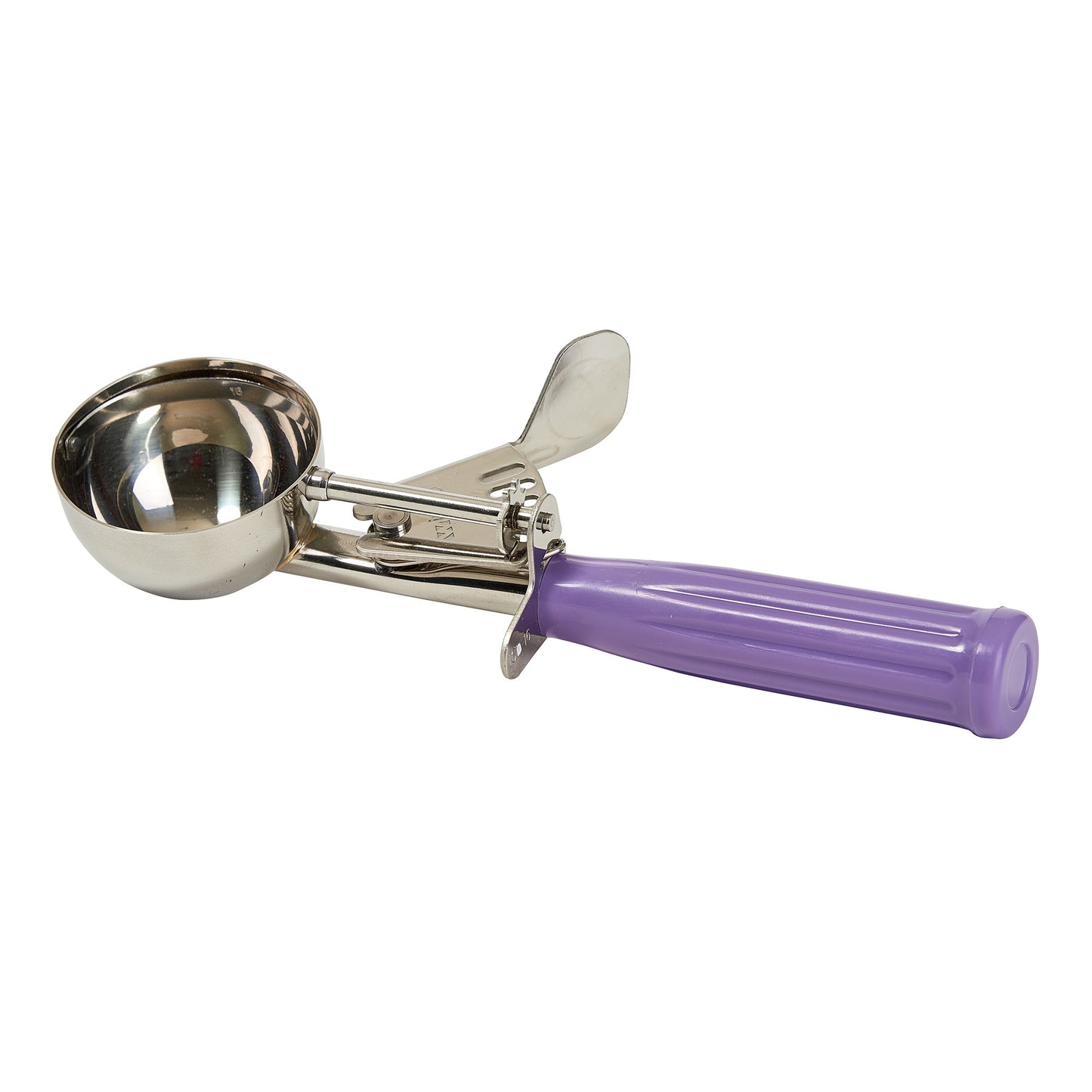 ICD-16P - Allergen-Free Stainless Steel Thumb Press Disher with Plastic Handle, Size #16