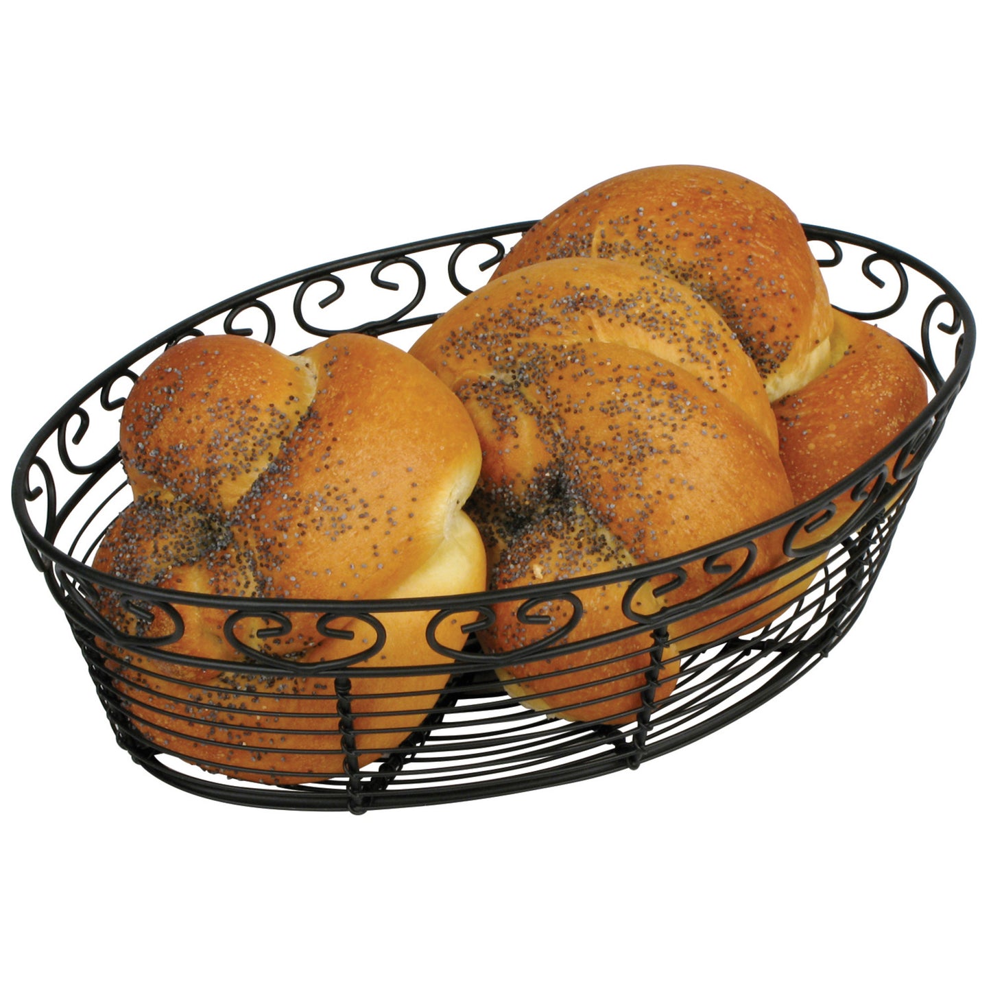 WBKG-10O - 10" Oval Wire Serving Basket