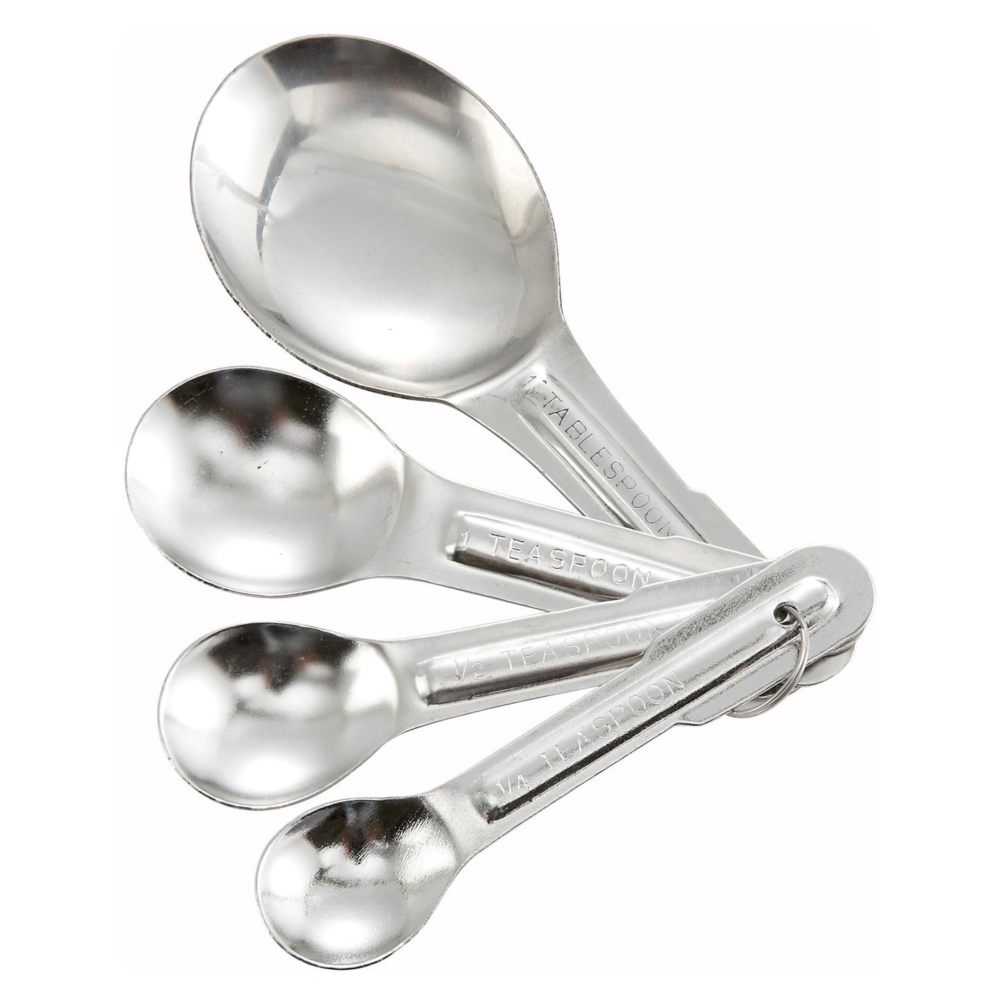 MSP-4P - Measuring Spoon Set, 4-piece, Economy, Stainless Steel
