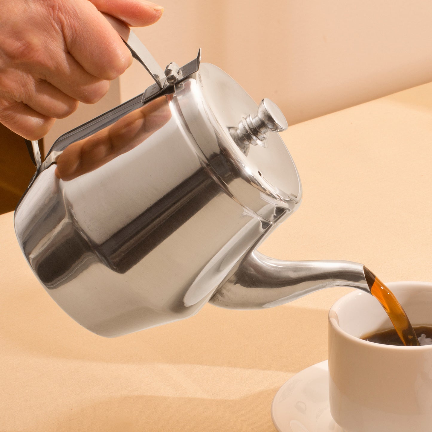 JB2920 - Gooseneck Teapot, Stainless Steel - 20 oz