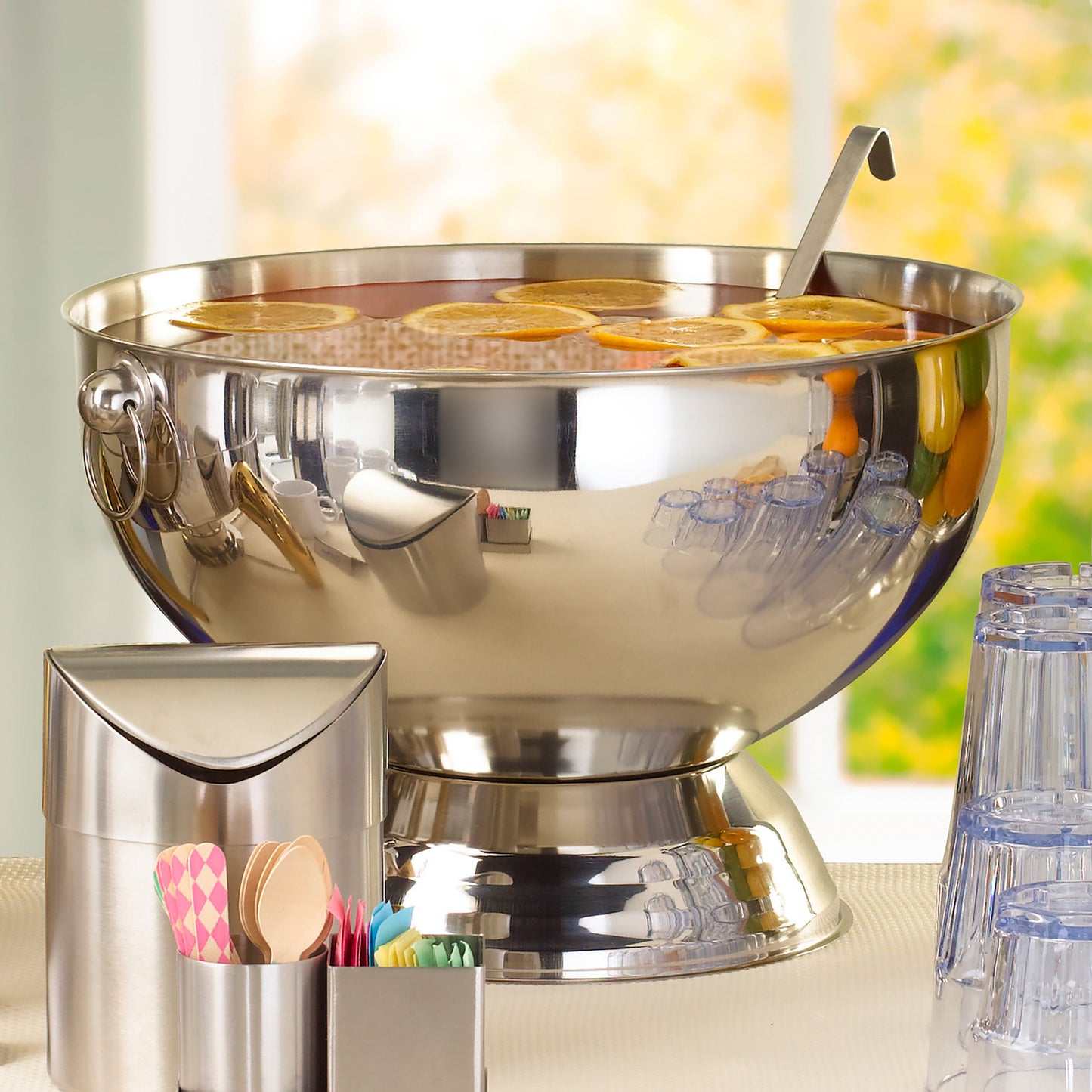 SPB-35 - 3-1/2 Gallon Punch Bowl, Stainless Steel