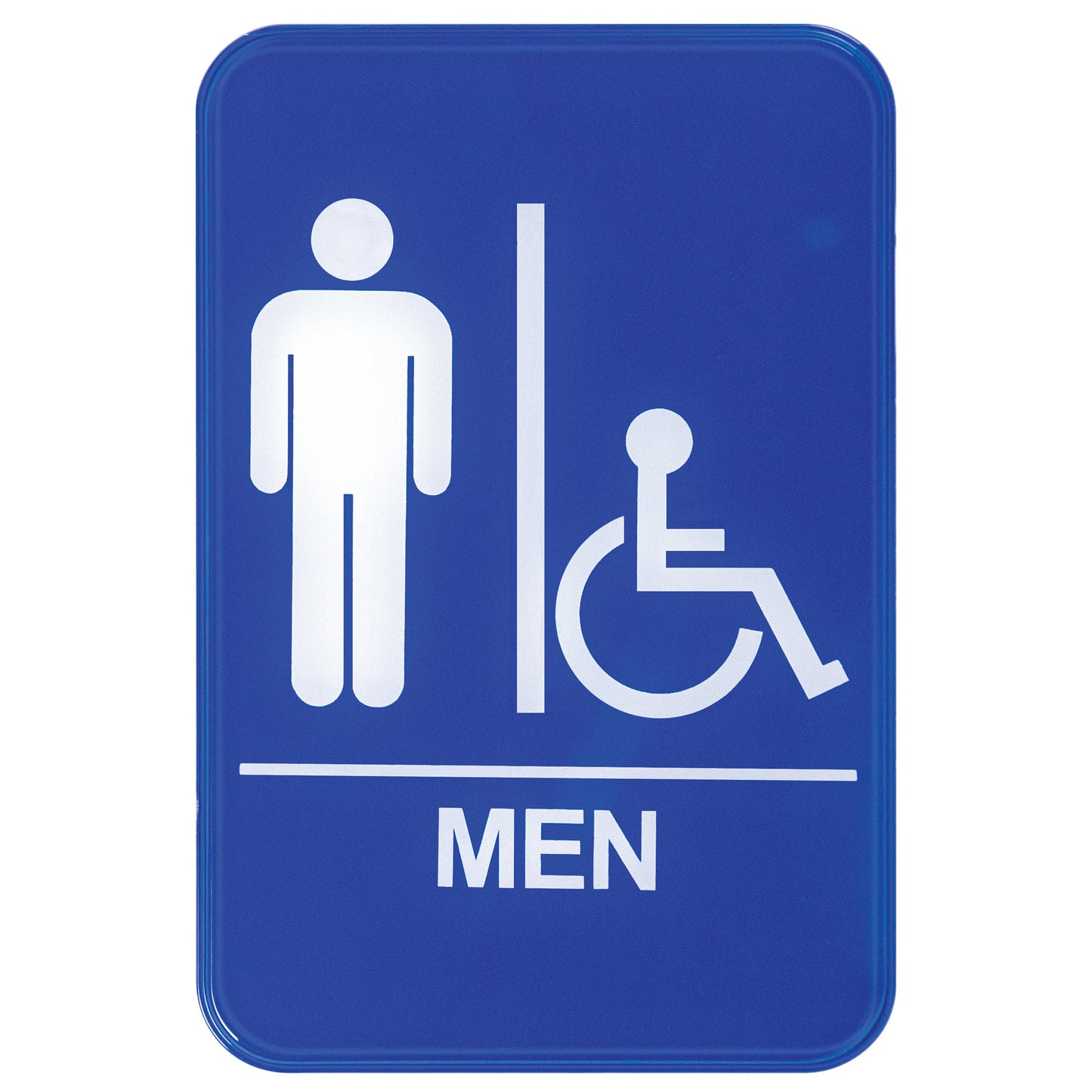 SGN-652B - Information Sign, 6"W x 9"H - Men