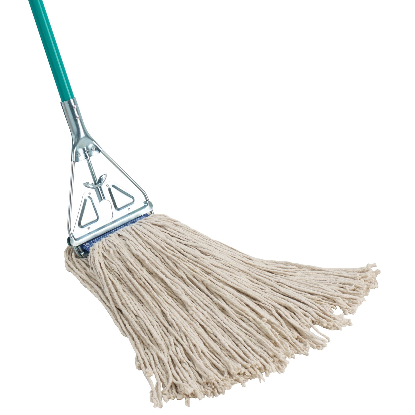 MOP-24WC - Economy Cotton-Poly Blend Cut-End Wet Mop Head - White - 24oz/600g