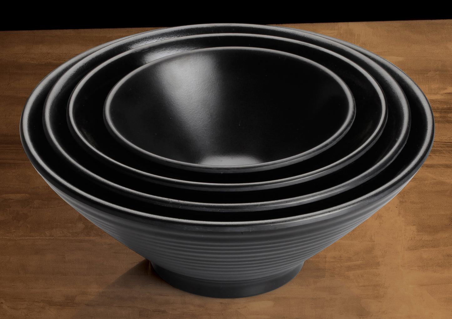 WDM014-301 - 5-3/8"Dia Melamine Bowl, Black, 24pcs/case