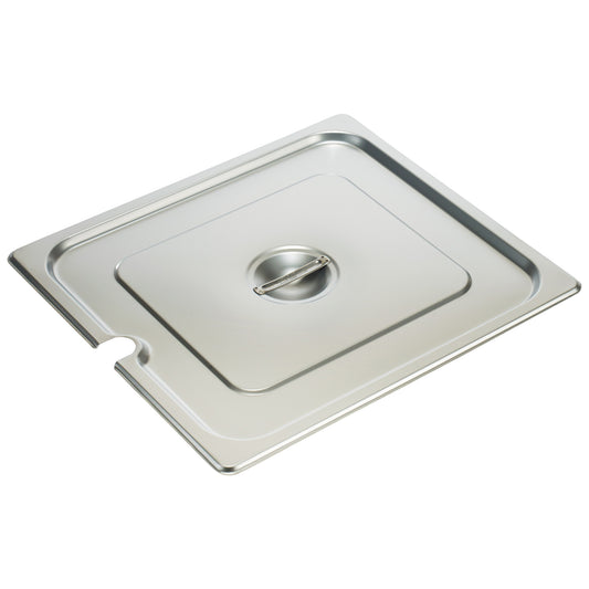 18/8 Stainless Steel Steam Pan Cover, Slotted - 2/3