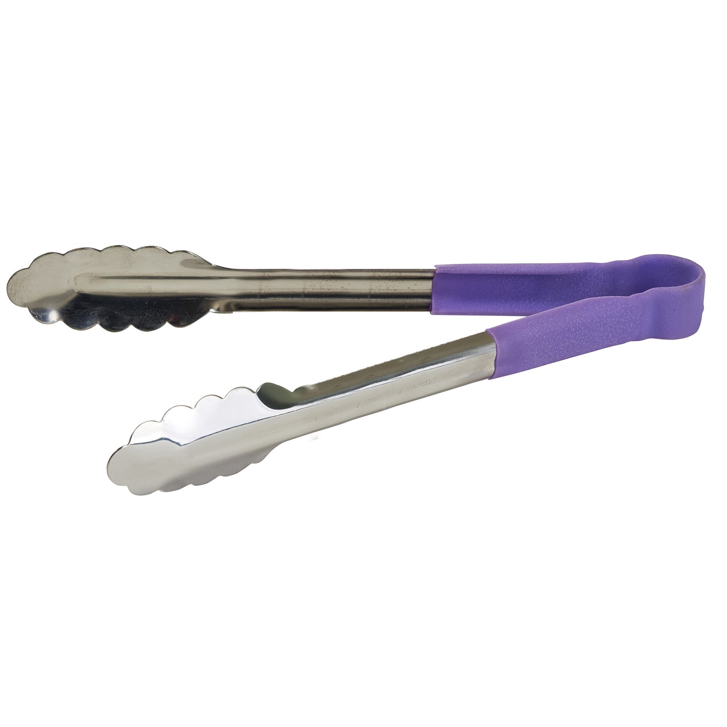 UTPH-12P - Allergen-Free Stainless Steel Utility Tongs - 12"