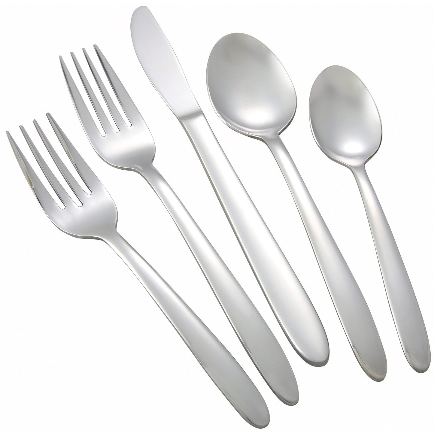 0019-06 - Flute Salad Fork, 18/0 Heavyweight