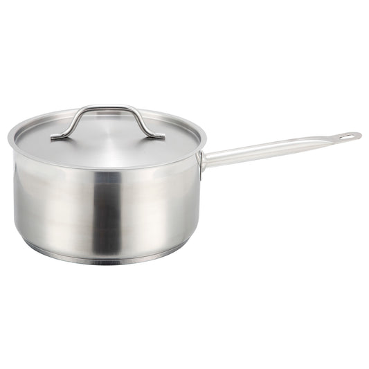 Stainless Steel Sauce Pan with Cover - 3-1/2 Quart